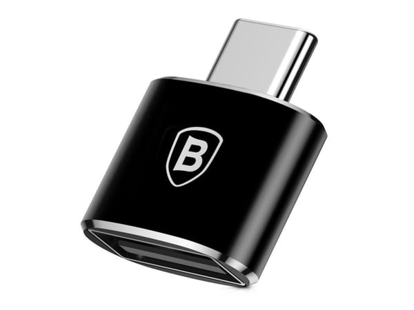Baseus - USB-adapter - 24 pin USB-C (hane) till USB (hona) - USB 2.0 - 2.4 A - svart