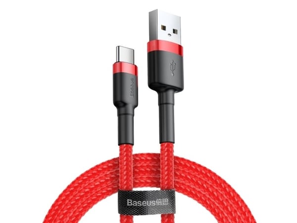 Baseus CATKLF-B09, 1 m, USB A, USB C, Rød
