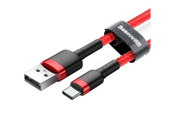 Baseus CATKLF-B09, 1 m, USB A, USB C, Rød