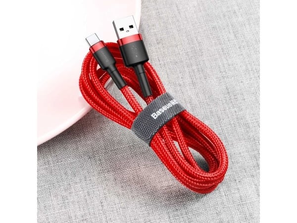 Baseus CATKLF-B09, 1 m, USB A, USB C, Rød