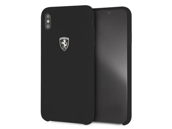 Ferrari Hardcase FEOSIHCI65BK iPhone Xs Max czarny/black Silicone Off track