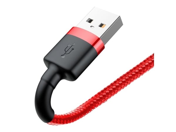Baseus Cafule USB-A / Lightning 2A QC 3.0-kabel 3 m - rød
