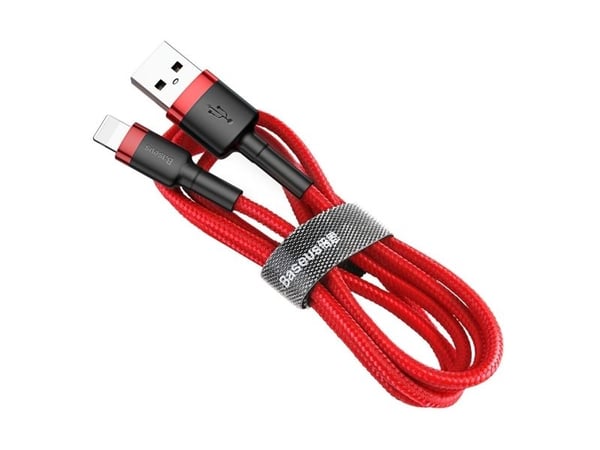 Baseus Cafule USB-A / Lightning 2A QC 3.0-kabel 3 m - rød