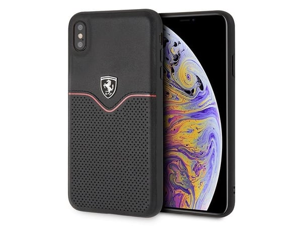Ferrari Ferrari kovakotelo FEOVEHCI65BK iPhone Xs Max musta/musta Off Track Victory universaali