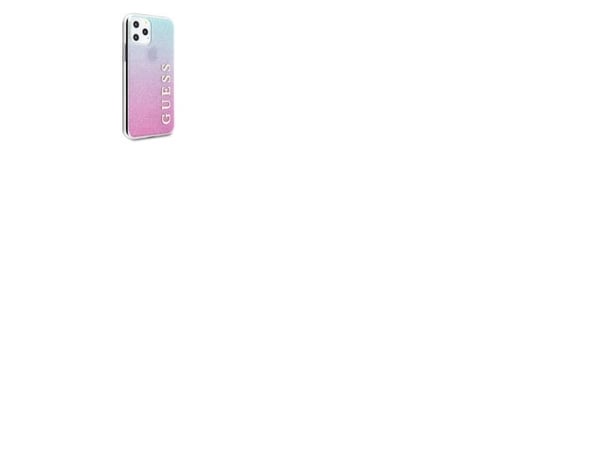 Guess Guess GUHCN65PCUGLPBL iPhone 11 Pro Max vaaleanpunainen/sininen/vaaleanpunainen sininen kova kotelo Glitter Gradient universaali