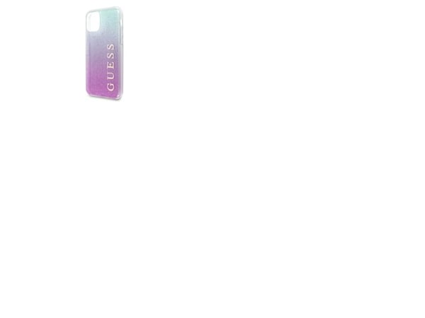 Guess Guess GUHCN65PCUGLPBL iPhone 11 Pro Max vaaleanpunainen/sininen/vaaleanpunainen sininen kova kotelo Glitter Gradient universaali
