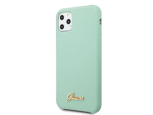 Guess GUHCN65LSLMGG iPhone 11 Pro Max - grønn/grønt hardt deksel med silikon Vintage Gold-logo