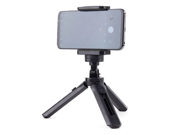 Mini stativ selfie-stick holder til telefonkamera GoPro 16–21 cm svart