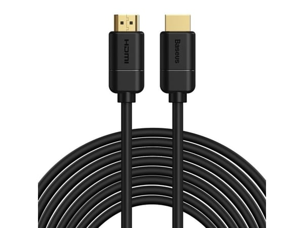 Baseus Basic-kabel HDMI 2.0-kabel 4K 30 Hz 3D HDR 18 Gbps 8 m svart (CAKGQ-E01)