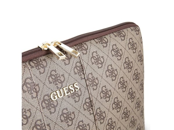 Guess Sleeve GUCS134GB 13" brazowy /brown 4G UPTOWN
