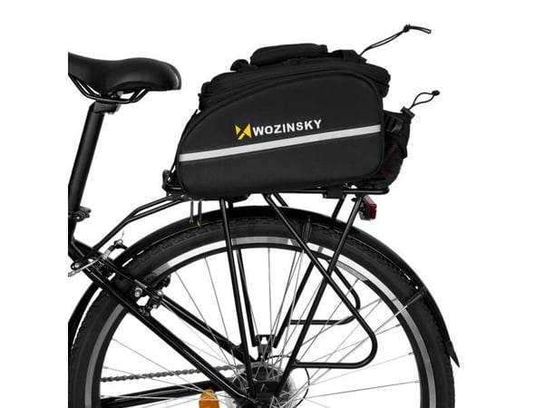 Stor sykkelstativveske 35 l + regndeksel svart (WBB19BK)