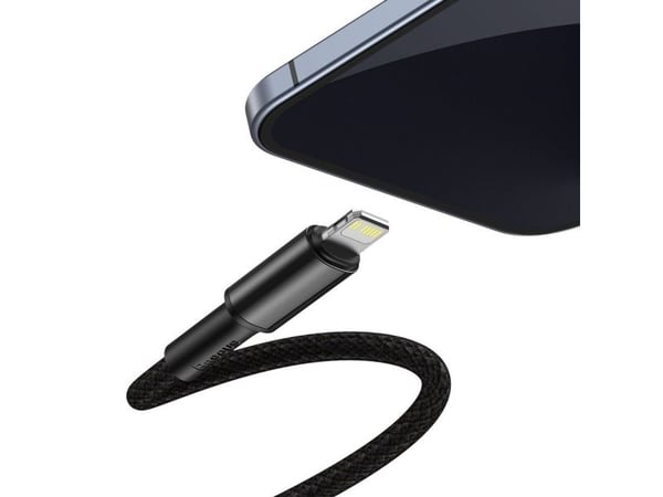 Baseus CATLGD-01, 1 m, Lightning, USB C, Hankontakt, Hankontakt, Svart