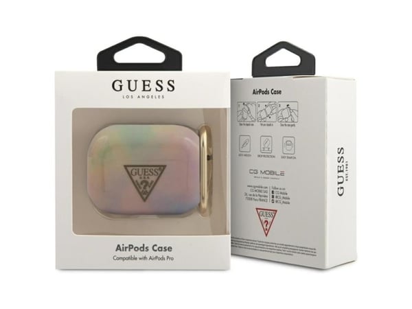 Guess GUACAPTPUMCGG01 AirPods Pro-deksel - rosa/rosa Tie & Dye