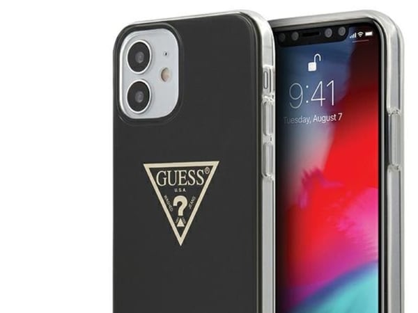 Guess GUHCP12SPCUMPTBK iPhone 12 mini 5,4" czarny/black hardcase Metallic Collection