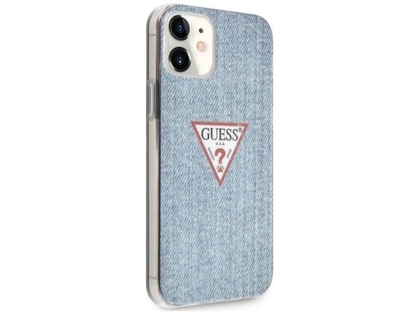 Guess GUHCP12SPCUJULLB iPhone 12 mini 5,4" hardcase Jeans Collection - blå/lyseblå