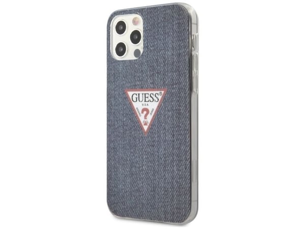 Guess Guess Denim Triangle Dk - iPhone 12 Pro Max Case (tummansininen) universaali