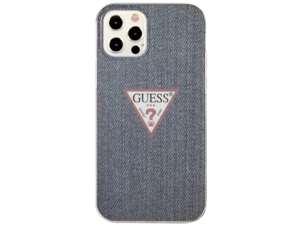 Guess Guess Denim Triangle Dk - iPhone 12 Pro Max Case (tummansininen) universaali