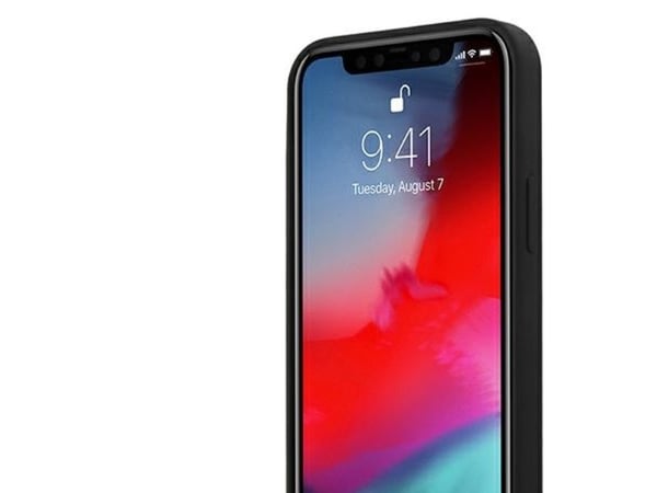 Ferrari FESSIHCP12SBK hardcase i On Track silikon til iPhone 12 mini 5.4" - svart/svart