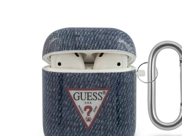Guess GUACA2TPUJULDB AirPods-deksel marineblå/mørkeblå Jeans Collection