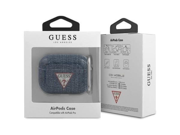 Guess GUACAPTPUJULDB AirPods Pro-deksel - marine/mørk blå Jeans Collection