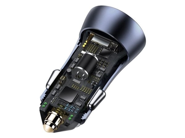Baseus Golden Contactor Pro - Autovirtasovitin - 40 Watt - 3 A - Huawei Fast Charge, QC, AFC, SCP - 2 lähtöliitäntää (USB)