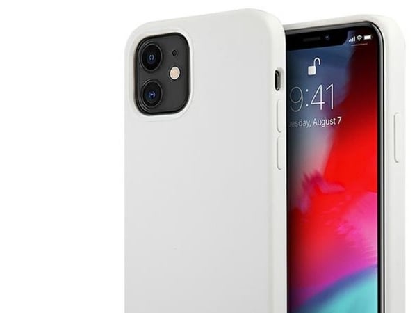 Hurtel Guess GUHCP12SLSLMGWH iPhone 12 mini 5,4" vit/vit hårdcase i metall logga script