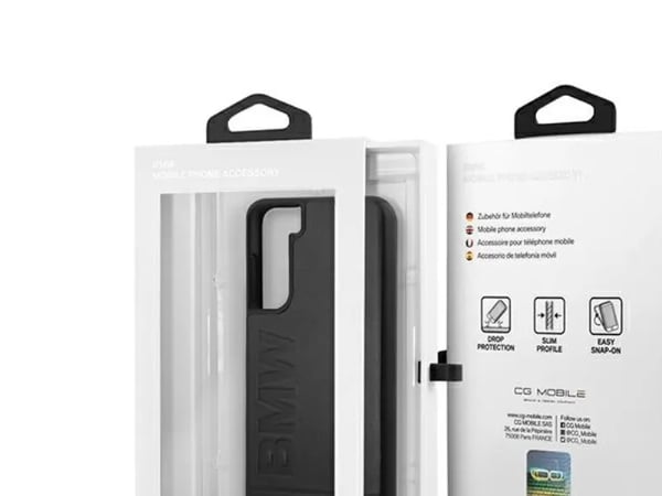 Hurtel BMW signaturlogo-deksel til Samsung Galaxy S21+ - svart