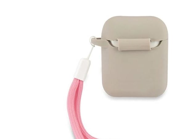 Guess GUACA2LSVSGP AirPods-deksel grå rosa/grey pink - silikon Vintage