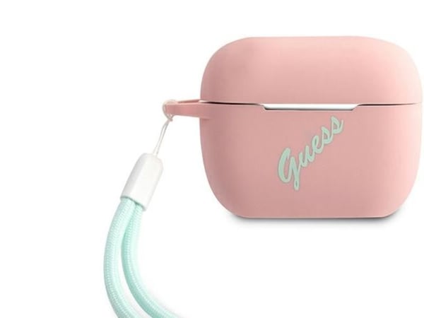Guess GUACAPLSVSPG AirPods Pro-fodral rosenröd/pinkgrön silikon vintage