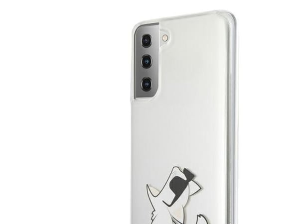 Hurtel Karl Lagerfeld Choupette fun-skal till Samsung Galaxy S21+ - transparent