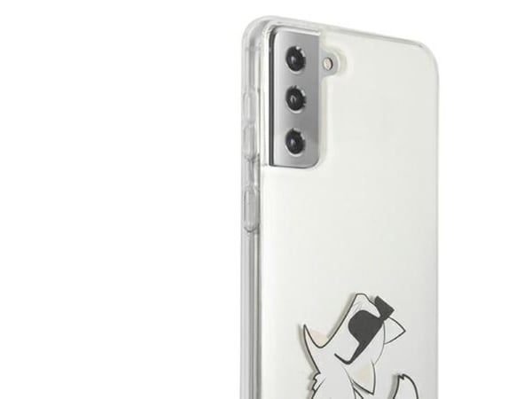 Hurtel Karl Lagerfeld Choupette fun-skal till Samsung Galaxy S21+ - transparent