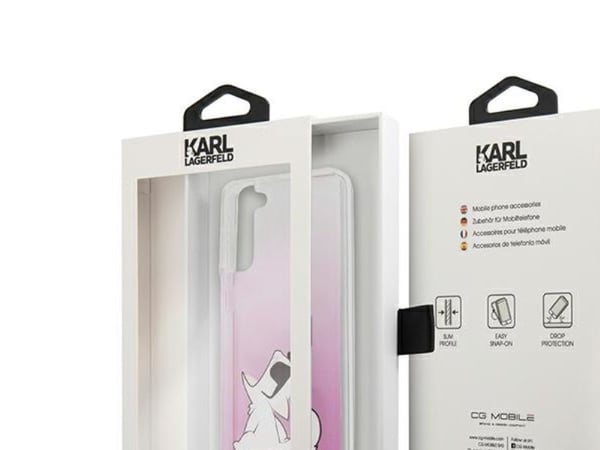 Karl Lagerfeld Choupette fun-skal till Samsung Galaxy S21+ - Rosa