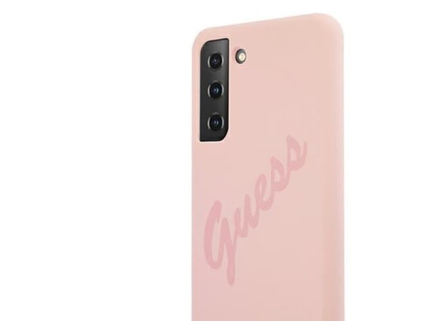 Guess GUHCS21MLSVSPI S21+ hardt etui Script Vintage - rosa/rosa