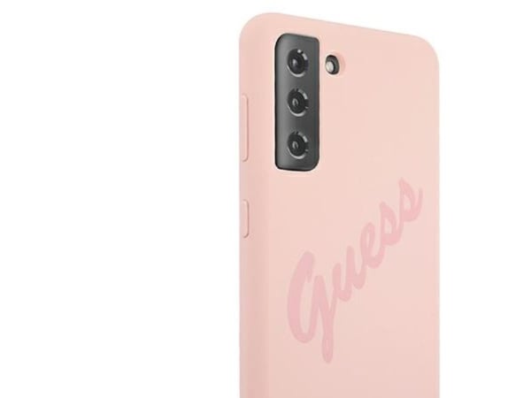 Guess GUHCS21MLSVSPI S21+ hardt etui Script Vintage - rosa/rosa