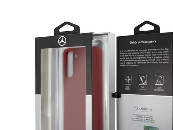 Mercedes Mercedes MEHCS21MSILRE S21 + G996 rød/rød hardcase silikonlinje