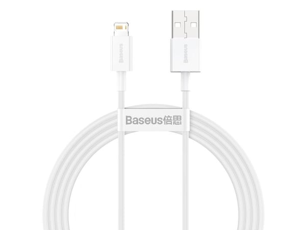 Baseus Superior USB - Lightning-kabel 2.4A 1.5 m Hvit (CALYS-B02)