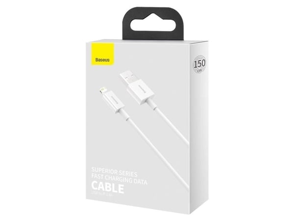 Baseus Superior USB - Lightning-kabel 2.4A 1.5 m Hvit (CALYS-B02)