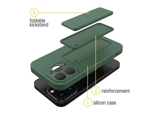 Wozinsky Kickstand etui i silikon med stativ til Samsung Galaxy Note 20 - navy blue