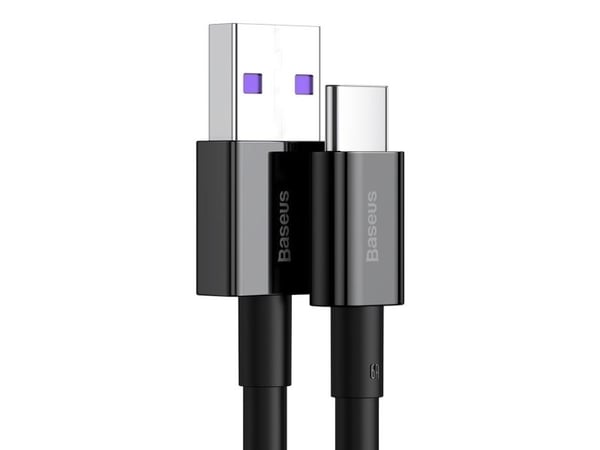 Baseus CABLE USB TO USB-C 2M/BLACK CATYS-A01, 2 m, USB A, USB C/Lightning, Svart