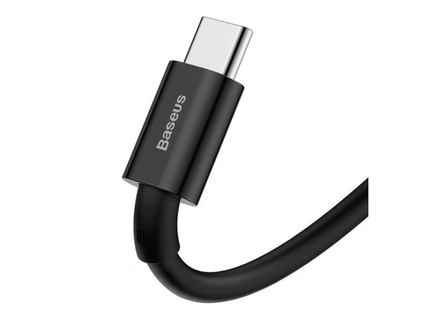 Baseus CABLE USB TO USB-C 2M/BLACK CATYS-A01, 2 m, USB A, USB C/Lightning, Svart