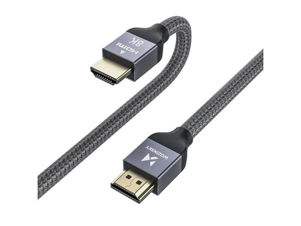Wozinsky HDMI 2.1-kabel 8K 60 Hz / 4K 120 Hz / 2K 144 Hz 1 m sølv (WHDMI-10)