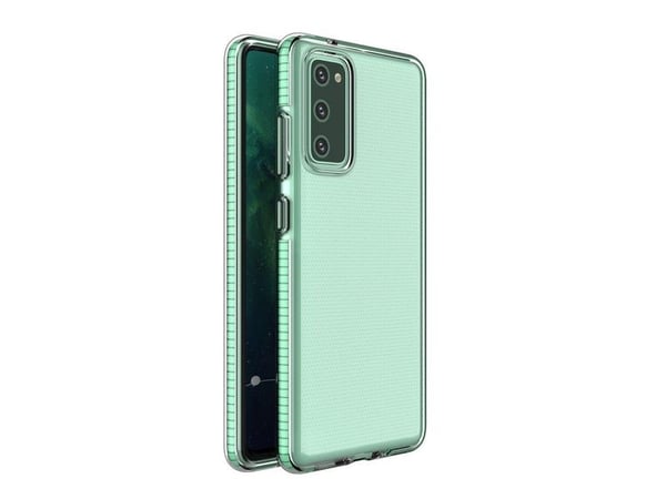 Hurtel Spring Case Cover Gel Case med fargerik ramme for Samsung Galaxy A72 4G Mint