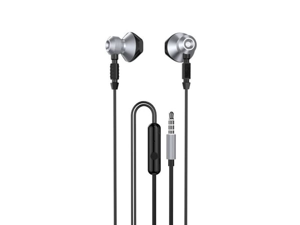 Dudao metallkablede in-ear-hodetelefoner 3,5 mm mini-jack grå (X2C-Grå)