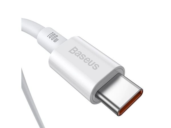 Kaapeli USB-C do USB-C Baseus Superior Series, 100W, 2m (biały)