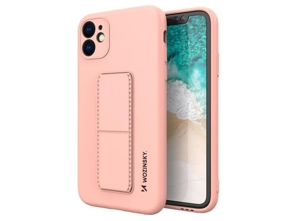 Hurtel Wozinsky Kickstand-etui i silikon med stativ til Samsung Galaxy A32 4G - rosa
