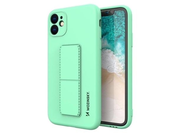 Wozinsky kickstand-deksel i silikon med stativ for Samsung Galaxy A22 4G - mynte
