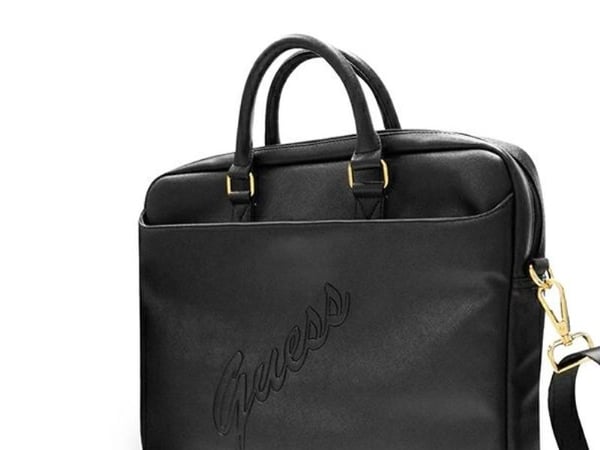 Bag Guess Guess Bag GUCB15PUSASBK 15" svart/svart Saffiano Script