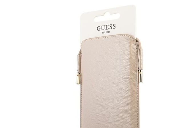 Guess Håndveske GUHCP12MSAPSLG 6,1" gull/gull Saffiano