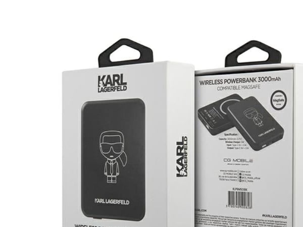 Karl Lagerfeld induktio tehopankki KLPBMSOIBK 3000mAh MagSafe