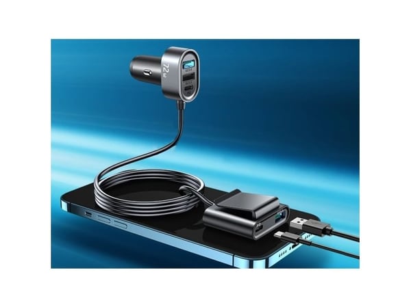 Joyroom billader 2xPD + 2xQC3.0 72W 1,5m svart (JR-CL05)